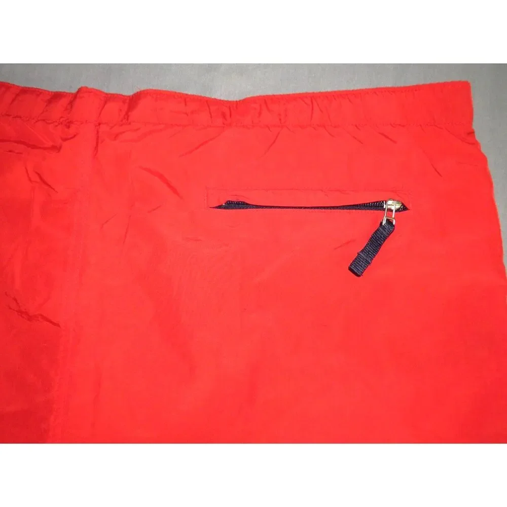 Men's Vintage Ralph Lauren POLO SPORT Red Mesh Lined‎ Swim Trunks XL
